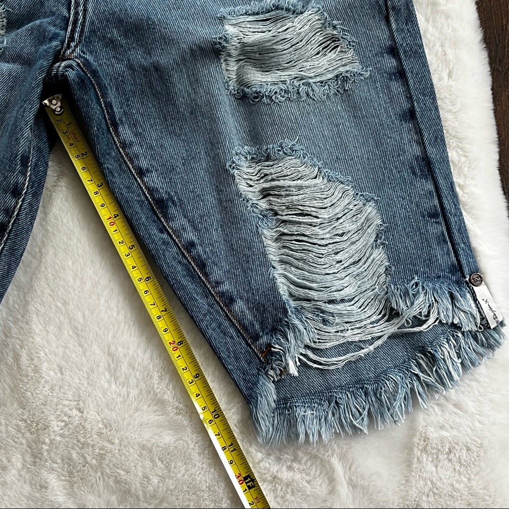One Teaspoon Delaware Sustainable Truckers Longline Shorts Size 25 - Picture 15 of 16